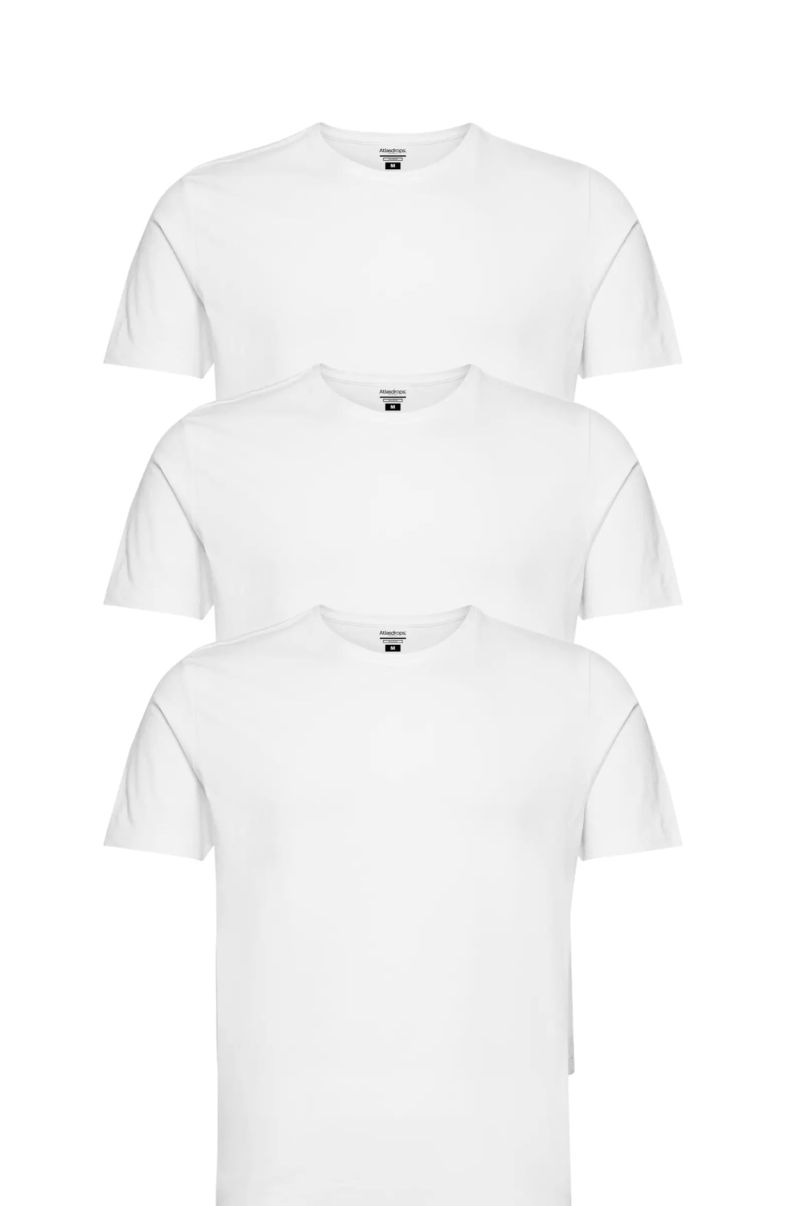 3 T-shirts col Rond 100% Coton Bio - 150 GSM