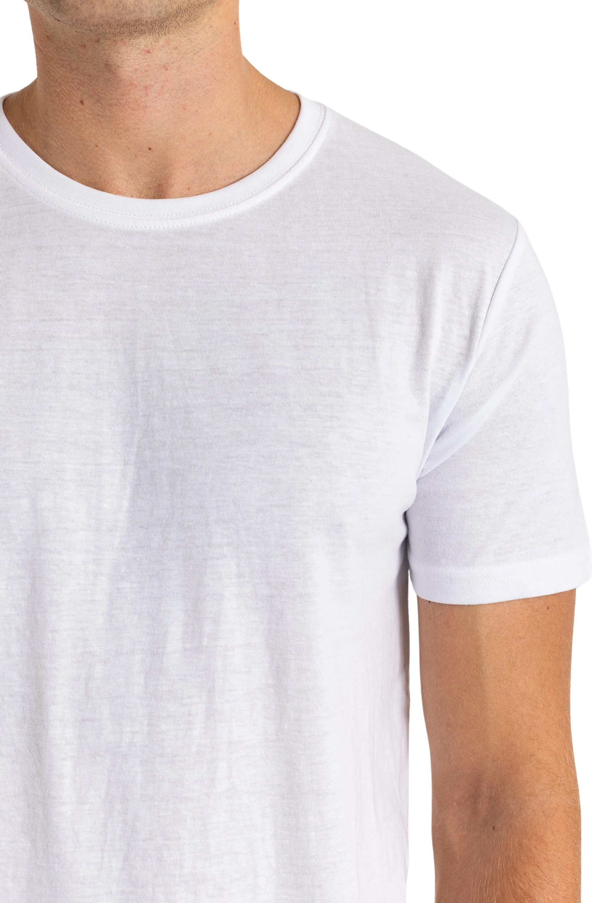 3 T-shirts col Rond 100% Coton Bio - 150 GSM